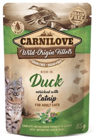 Carnilove Carnilove Cat Duck & Catnip - kaczka i kocimiętka saszetka 85g