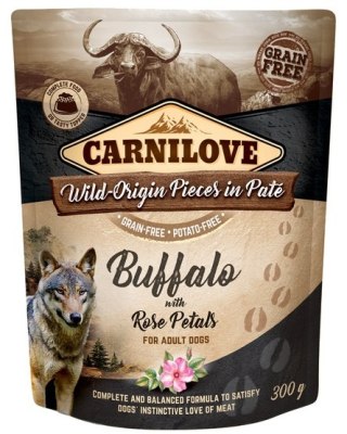 Carnilove Carnilove Dog Buffalo & Rose Petals - bawół i płatki róży saszetka 300g