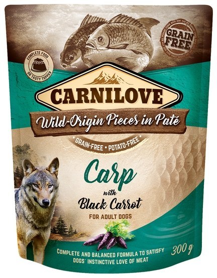 Carnilove Carnilove Dog Carp & Black Carrot - karp i czarna marchew saszetka 300g