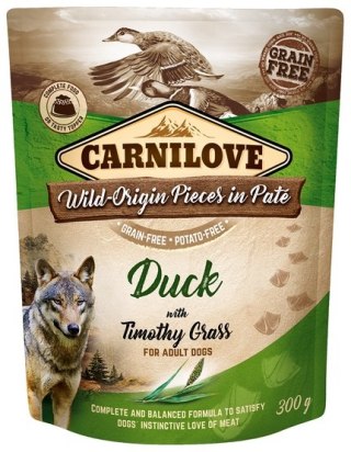 Carnilove Carnilove Dog Duck & Timothy Grass - kaczka i tymotka łąkowa saszetka 300g