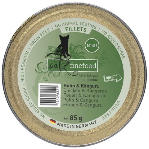 Catz Finefood Catz Finefood Filety N.415 Kurczak/Kangur tacka 85g