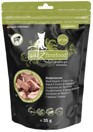 Catz Finefood Catz Finefood Purrrrly N.105 Serca wołowe 35g