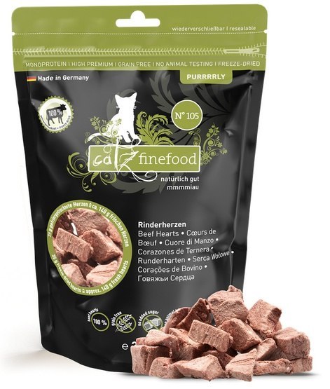 Catz Finefood Catz Finefood Purrrrly N.105 Serca wołowe 35g