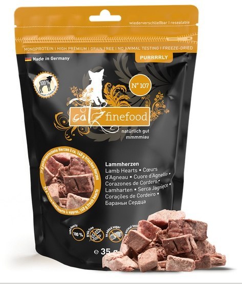 Catz Finefood Catz Finefood Purrrrly N.107 Serca jagnięce 35g