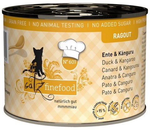 Catz Finefood Catz Finefood Ragout N.607 Kaczka i Kangur puszka 190g