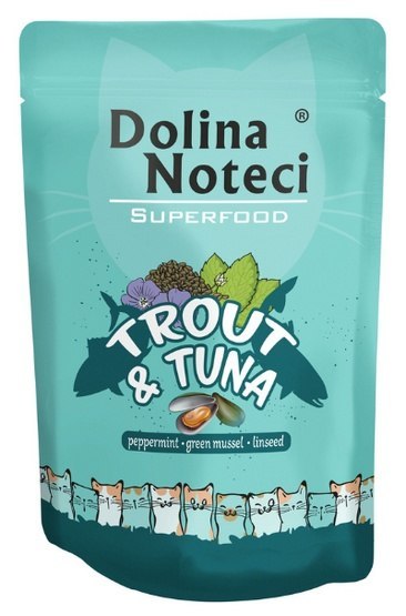 Dolina Noteci Dolina Noteci Superfood Kot Pstrąg i tuńczyk saszetka 85g