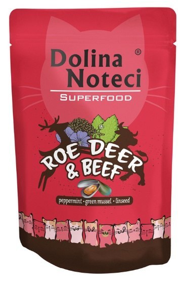 Dolina Noteci Dolina Noteci Superfood Kot Sarna i wołowina saszetka 85g