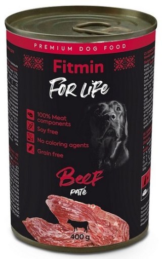 Fitmin Fitmin Dog For Life Beef puszka 400g