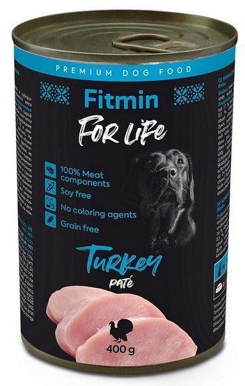 Fitmin Fitmin Dog For Life Turkey puszka 400g