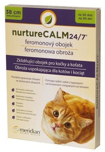 Meridian Animal Health Obroża feromonowa dla kota (uspokajająca) NurtureCalm 24/7