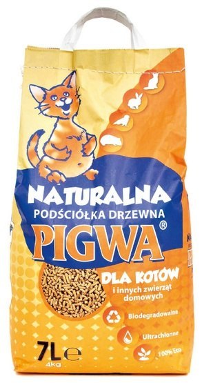 Pigwa drzewna Pigwa drzewna - podściółka dla kotów i gryzoni - żwirek drewniany 7L