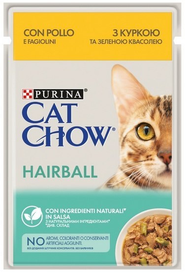 Purina Cat Chow Purina Cat Chow Hairball Kurczak saszetka 85g