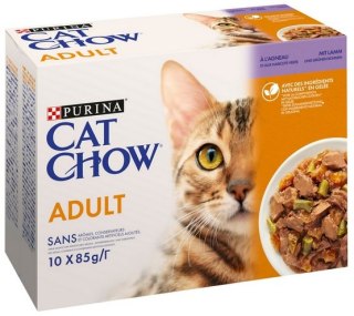 Purina Cat Chow Purina Cat Chow Jagnięcina i zielona fasolka saszetki 10x85g