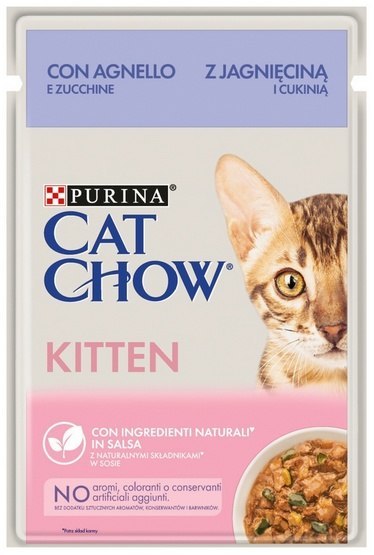 Purina Cat Chow Purina Cat Chow Kitten Jagnięcina saszetka 85g