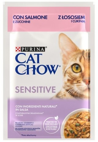 Purina Cat Chow Purina Cat Chow Sensitive Łosoś saszetka 85g