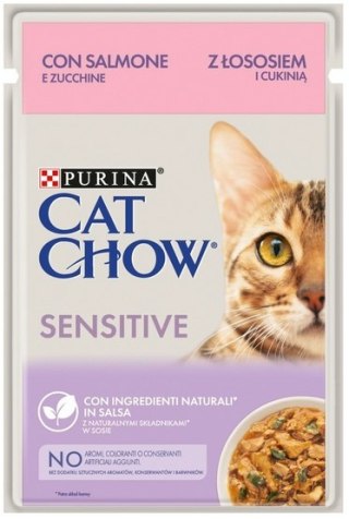 Purina Cat Chow Purina Cat Chow Sensitive Łosoś saszetka 85g