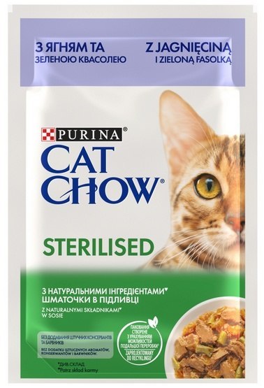 Purina Cat Chow Purina Cat Chow Sterilised Jagnięcina saszetka 85g