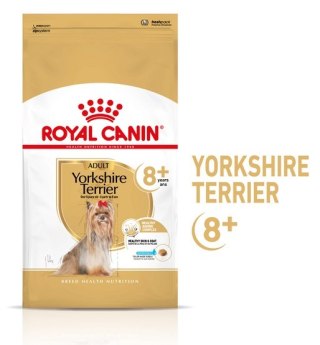 Royal Canin Breed Royal Canin Yorkshire Terrier Adult 8+ karma sucha dla psów starszych rasy yorkshire terrier 1,5kg