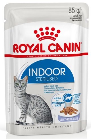 Royal Canin Feline Royal Canin Indoor Sterilised Jelly karma mokra dla kotów dorosłych sterylizowanych, przebywających w domu sa