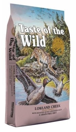 Taste of the Wild Taste of the Wild Lowland Creek Feline z przepiórką i kaczką 2kg