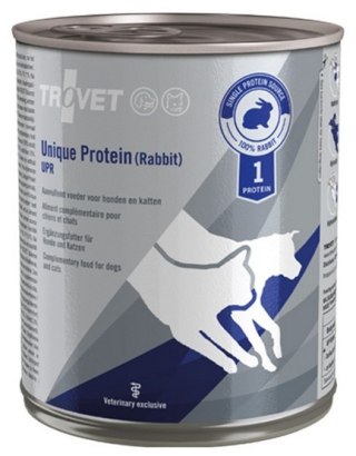 Trovet Trovet Unique Protein UPR Królik dla psa i kota puszka 800g