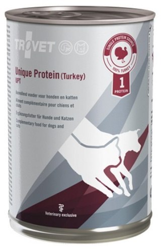 Trovet Trovet Unique Protein UPT Indyk dla psa i kota puszka 400g