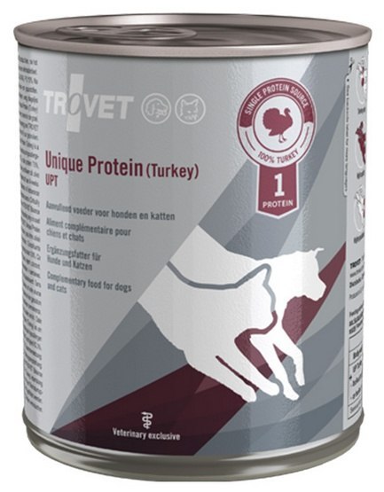 Trovet Trovet Unique Protein UPT Indyk dla psa i kota puszka 800g