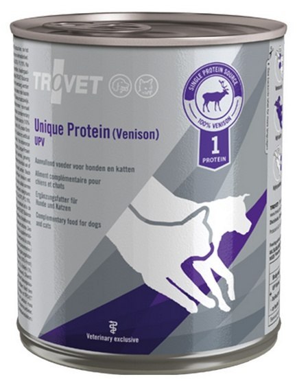 Trovet Trovet Unique Protein UPV Dziczyzna dla psa i kota puszka 800g