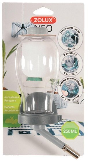 Zolux Zolux Poidełko dla gryzoni 250ml szare [206390]