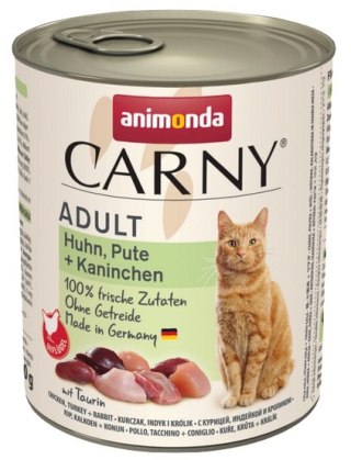 Animonda Carny Animonda Carny Adult Kurczak, Indyk + Królik puszka 800g