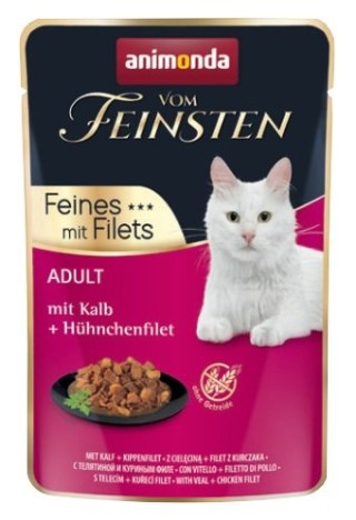 Animonda vom Feinsten Animonda vom Feinsten Cat Adult Cielęcina + filet z kurczaka saszetka 85g