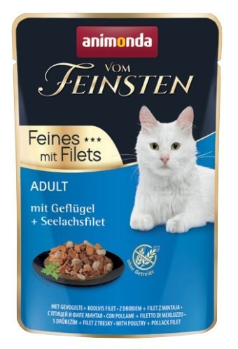 Animonda vom Feinsten Animonda vom Feinsten Cat Adult Drób + filet z mintaja saszetka 85g