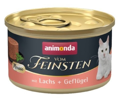 Animonda vom Feinsten Animonda vom Feinsten Cat Adult Mus Łosoś + Drób puszka 85g