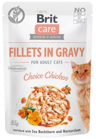 Brit Brit Care Cat Fillets In Gravy Choice Chicken saszetka 85g