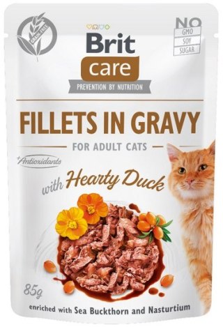 Brit Brit Care Cat Fillets In Gravy Hearty Duck saszetka 85g