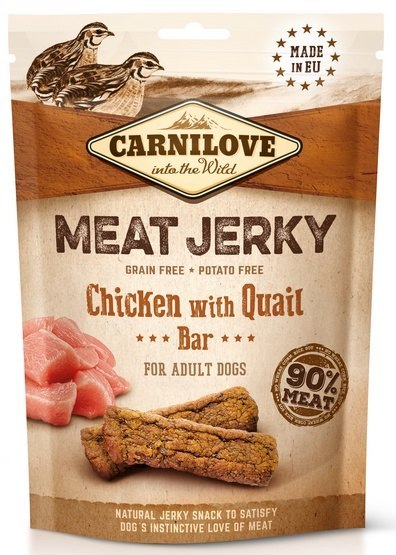 Carnilove Carnilove Dog Jerky Chicken with Quail Bar - kurczak i przepiórka 100g