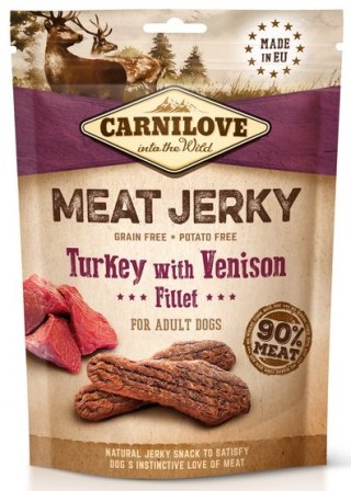 Carnilove Carnilove Dog Jerky Turkey & Venison Fillet - indyk i filet z dziczyzny 100g