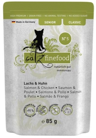 Catz Finefood Catz Finefood Classic Senior N.05 Łosoś i kurczak saszetka 85g