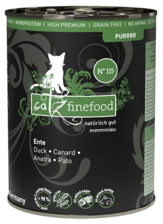 Catz Finefood Catz Finefood Purrrr N.115 Kaczka puszka 400g