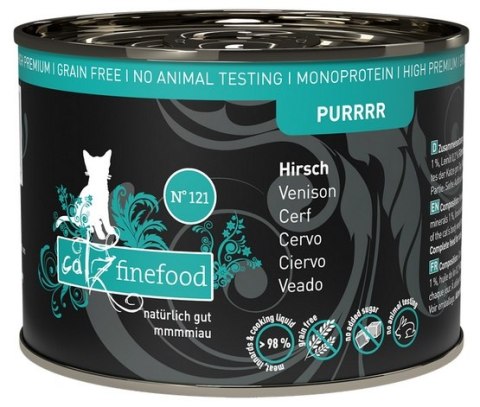 Catz Finefood Catz Finefood Purrrr N.121 Jeleń puszka 200g