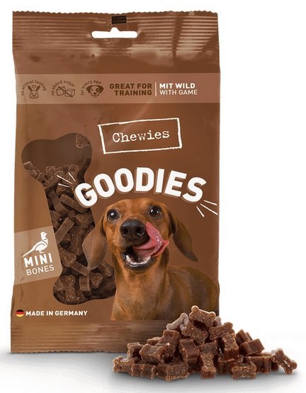 Chewies Chewies Goodies (Training) Kosteczki Mini Dziczyzna 125g