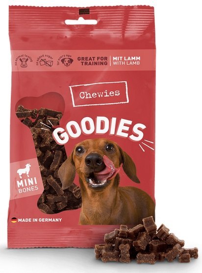 Chewies Chewies Goodies (Training) Kosteczki Mini Jagnięcina 125g