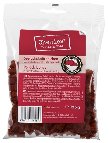 Chewies Chewies Goodies (Training) Kosteczki Mini Łosoś 125g