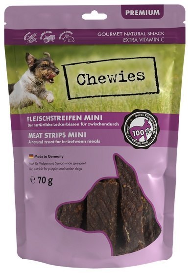 Chewies Chewies Meat Strips Mini Kangur 70g