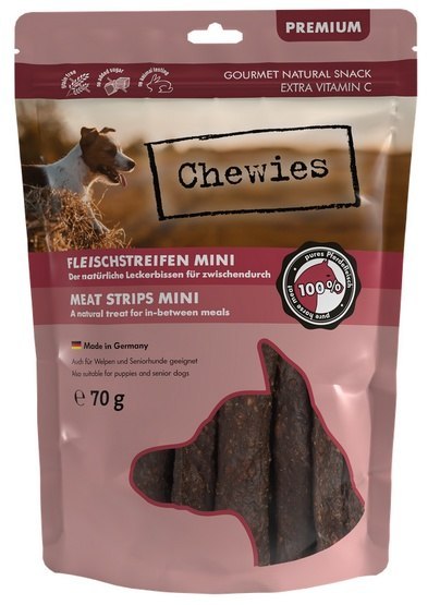 Chewies Chewies Meat Strips Mini Konina 70g