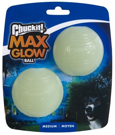 Chuckit! Chuckit! Max Glow Ball Medium 2pak [33067]