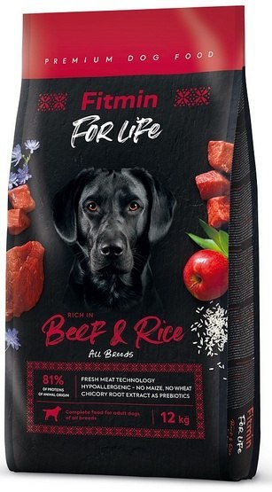 Fitmin Fitmin Dog For Life Beef & Rice 12kg