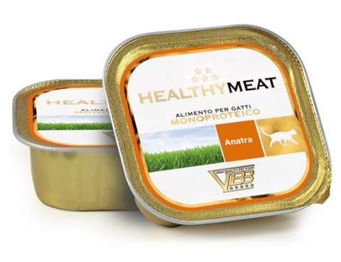 Healthy Healthy Meat Kot Mono Kaczka tacka 90g