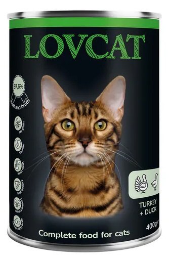 Lovcat Lovcat Best Turkey & Duck puszka 400g