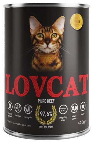 Lovcat Lovcat Pure Beef puszka 400g